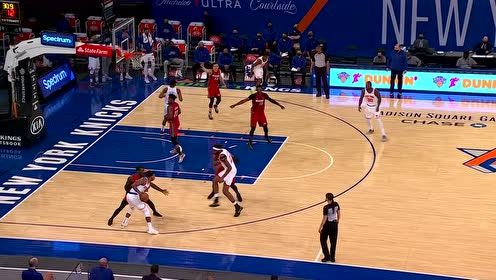 【NBA集锦】阿德巴约转换进攻 无视防守打板命中