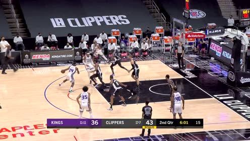 【NBA集锦】国王113-110快船 小卡空砍两双福克斯36+7带队四连胜