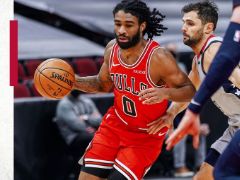 NBA常规赛：三节结束，奇才83-78公牛，比尔24+7