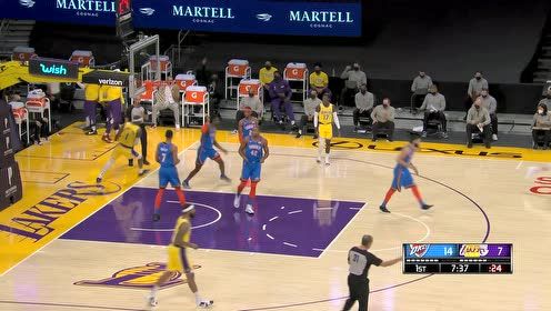 【NBA集锦】詹姆斯惊鸿一瞥背身击地 连线波普空切吃饼