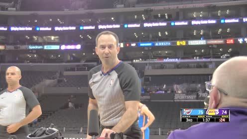 【NBA录像回放 原声】雷霆vs湖人第3节 英文原声回放