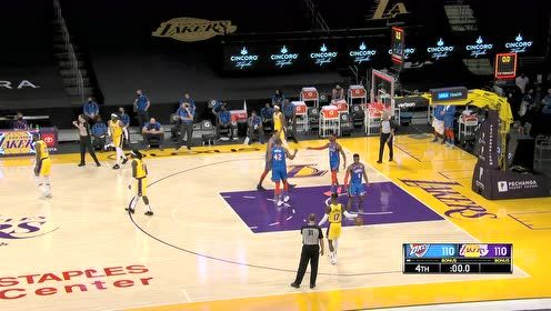 【NBA集锦】就差一点！詹姆斯错失三分绝杀双方拖入加时