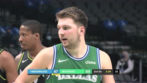 【NBA录像回放 原声】森林狼vs独行侠 第2节英文原声回放