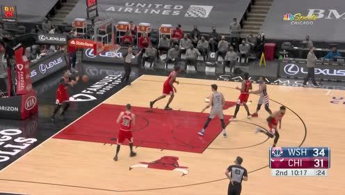 【NBA录像回放 国语】奇才VS公牛第2节 中文解说回放