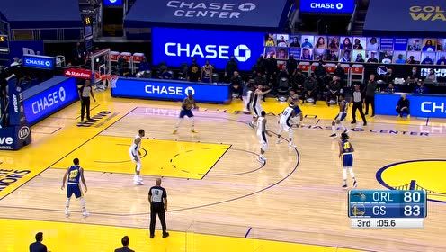 【NBA集锦】勇士的冲击波！库里投射＆格林爆扣完成反超