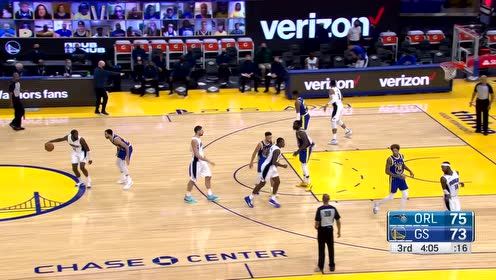 【NBA集锦】燃起来了！格林欧洲步上篮再现招牌庆祝