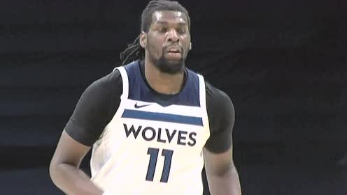 【NBA录像回放 原声】森林狼vs黄蜂第2节 英文原声回放