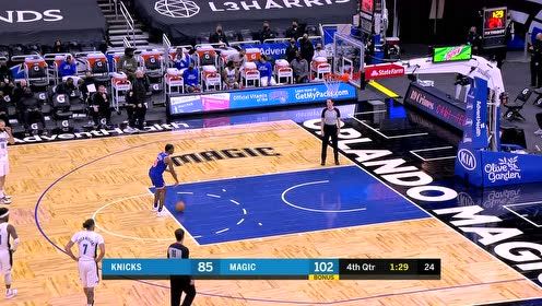 【NBA录像回放 国语】尼克斯vs魔术第4节 英文原声回放