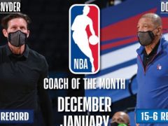 2021年NBA全明星教练：由里弗斯&斯奈德分别领衔东西部