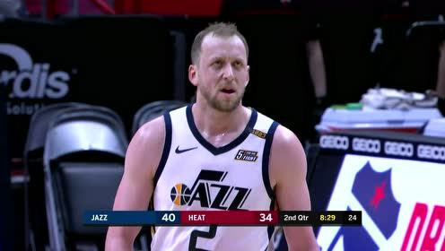 【NBA录像回放 原声】爵士vs热火第2节 英文原声回放