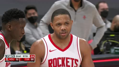 【NBA录像回放 原声】火箭vs猛龙第2节英文原声回放