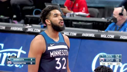 【NBA录像回放 国语】森林狼vs奇才第1节中文解说回放