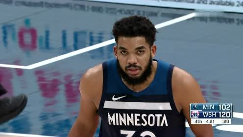 【NBA录像回放 原声】森林狼vs奇才第4节英文原声回放