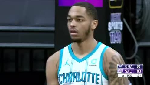 【NBA录像回放 原声】黄蜂vs国王第1节 英文原声回放