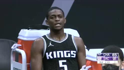 【NBA录像回放 原声】黄蜂vs国王第3节 英文原声回放