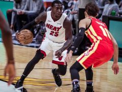 NBA常规赛：首节战罢，老鹰23-17领先热火