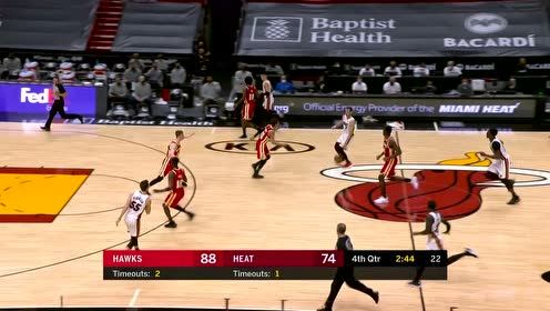 【NBA集锦】阿德巴约抢断特雷杨 反击上篮轻松写意