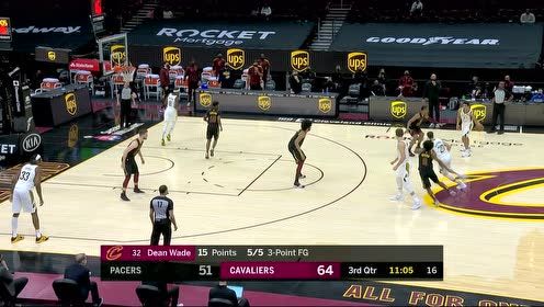 【NBA集锦】突破分球撕扯防守 加兰吸引三分防守助韦德三分建功