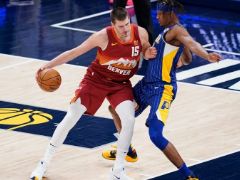 NBA精彩图片：常规赛掘金113-103击败步行者，小波特24分