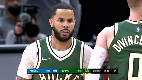 【NBA集锦】临时下场 字母哥戳球引起手指不适