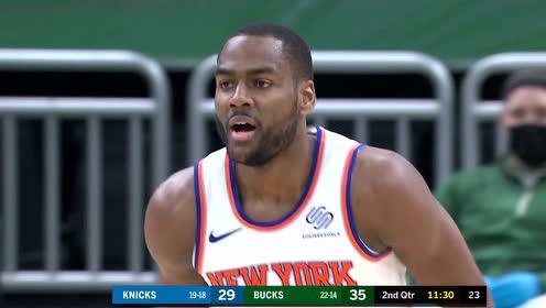 【NBA录像回放 国语】尼克斯vs雄鹿精华回放 雄鹿7人上双轻取尼克斯