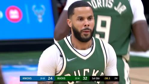 【NBA录像回放 国语】尼克斯vs雄鹿第1节中文解说回放