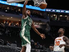 NBA常规赛：首节结束，雄鹿32-27领先尼克斯5分