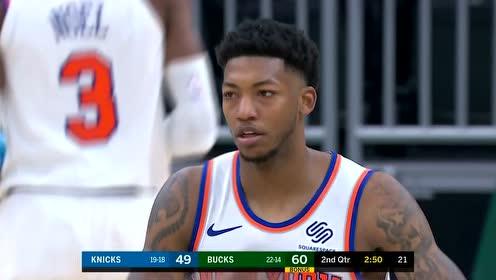 【NBA录像回放 国语】尼克斯vs雄鹿第2节中文解说回放