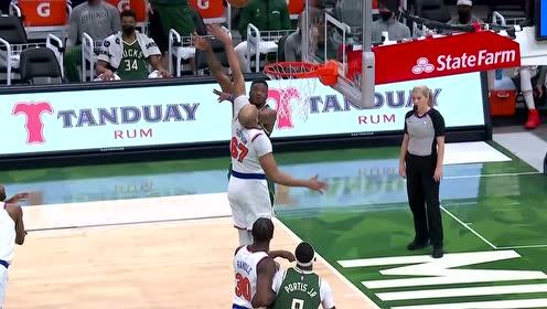 【NBA集锦】字母大哥虚晃一枪 转身抛投轻松写意