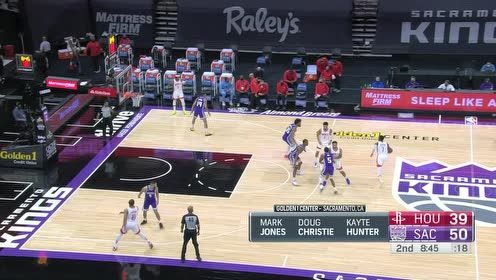 【NBA集锦】火箭vs国王第2节英文原声回放