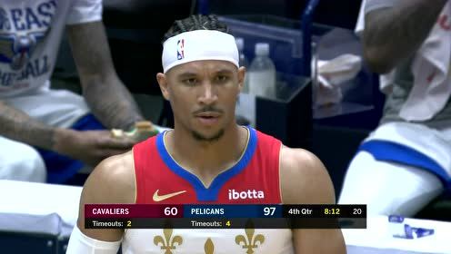 【NBA录像回放 原声】骑士vs鹈鹕第4节英文原声回放