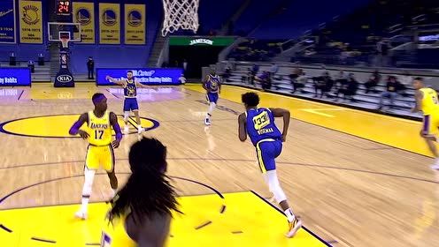 【NBA集锦】天空才是极限 库里击地妙传怀斯曼大鹏展翅无懈可击