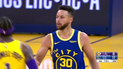 【NBA录像回放 国语】湖人vs勇士第1节中文解说回放