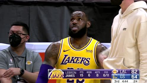 【NBA录像回放 原声】湖人vs勇士第3节英文解说回放