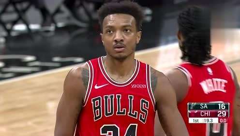 【NBA录像回放 原声】马刺vs公牛第1节英文原声回放