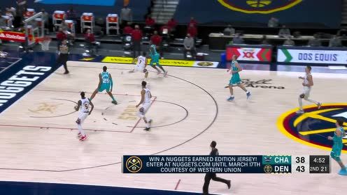 【NBA录像回放 原声】黄蜂vs掘金第2节英文原声回放