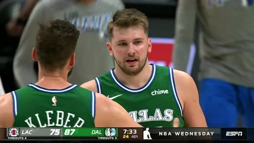 【NBA录像回放 原声】快船vs独行侠第4节英文原声回放