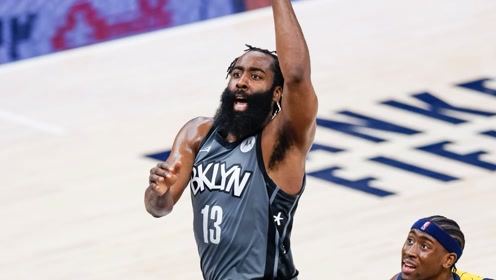 【NBA集锦】篮网vs步行者五佳球 哈登华丽抛投哈里斯仙人指路中投压哨