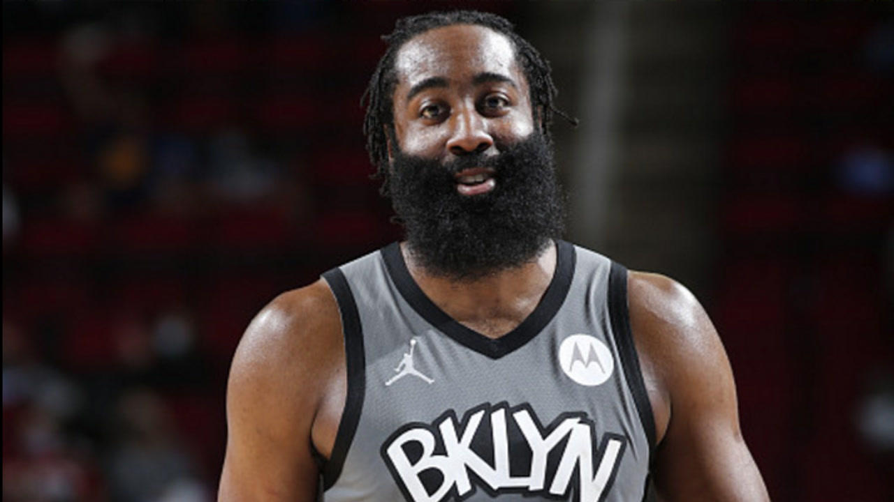 【NBA集锦】篮网氛围多好？全队卡板助哈登取三双 队友疯狂庆祝大胡子乐开花