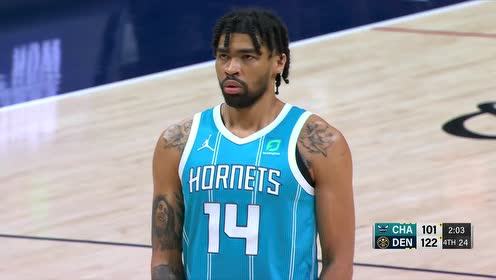 【NBA录像回放 原声】黄蜂vs掘金第4节英文原声回放