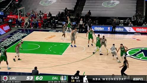 【NBA集锦】拦不住了 东契奇今天手感爆棚到在哪都能投进