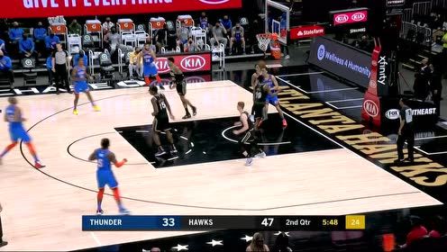 【NBA集锦】霍福德单手妙传送香饼 波库舍夫斯基接球上篮轻取两分