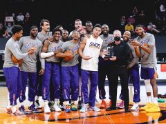 NBA常规赛：首节结束，太阳25-25战平森林狼