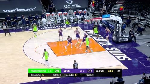 【NBA集锦】手感热得发烫！爱德华兹连飚三分云霄劈扣主宰整个球场