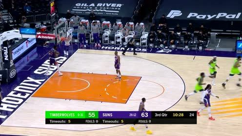 【NBA集锦】篮筐都在震天响 布克空接重扣爱德华兹暴力反击不留余地