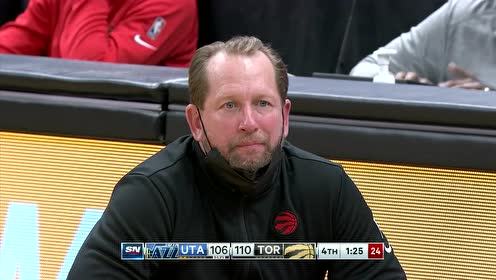 【NBA录像回放 原声】爵士vs猛龙第4节英文原声回放