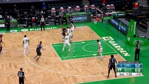 【NBA集锦】武切维奇小手一抖抛投命中 布朗接球就投三分一发入魂