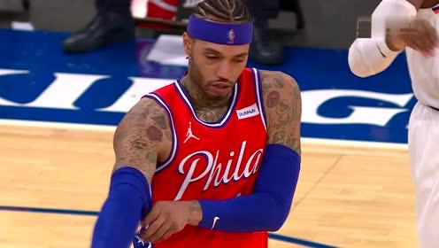 【NBA录像回放 原声】费城vs尼克斯加时赛英文原声回放