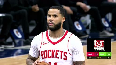 【NBA录像回放 原声】火箭vs森林狼英文原声全场回放