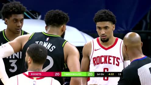 【NBA录像回放 国语】火箭vs森林狼第1节中文解说回放